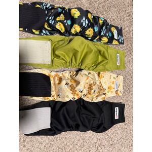 Lot of 4 Wegreeco Teekalos Male Dog Belly Bands Reusable Diapers Small